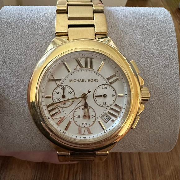 NIB MICHAEL KORS chronograph gold tone watch - Picture 4 of 12